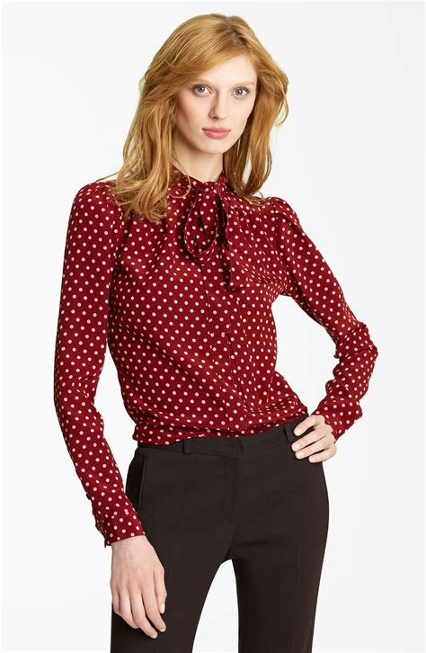 burberry tie neck blouse|Burberry tie on clearance.